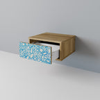 BLOOMY MORNING Nightstand in Oak Effect