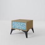 BLOOMY MORNING Nightstand in Oak Effect