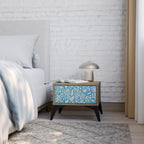 BLOOMY MORNING Nightstand in Oak Effect