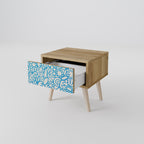 BLOOMY MORNING Nightstand in Oak Effect
