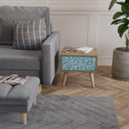 BLOOMY MORNING Nightstand in Oak Effect