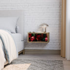 DAHLIAS AND POMEGRANATES Nachttisch in Eiche-Optik