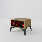 DAHLIAS AND POMEGRANATES Nachttisch in Eiche-Optik