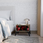 DAHLIAS AND POMEGRANATES Nachttisch in Eiche-Optik