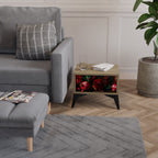 DAHLIAS AND POMEGRANATES Nachttisch in Eiche-Optik