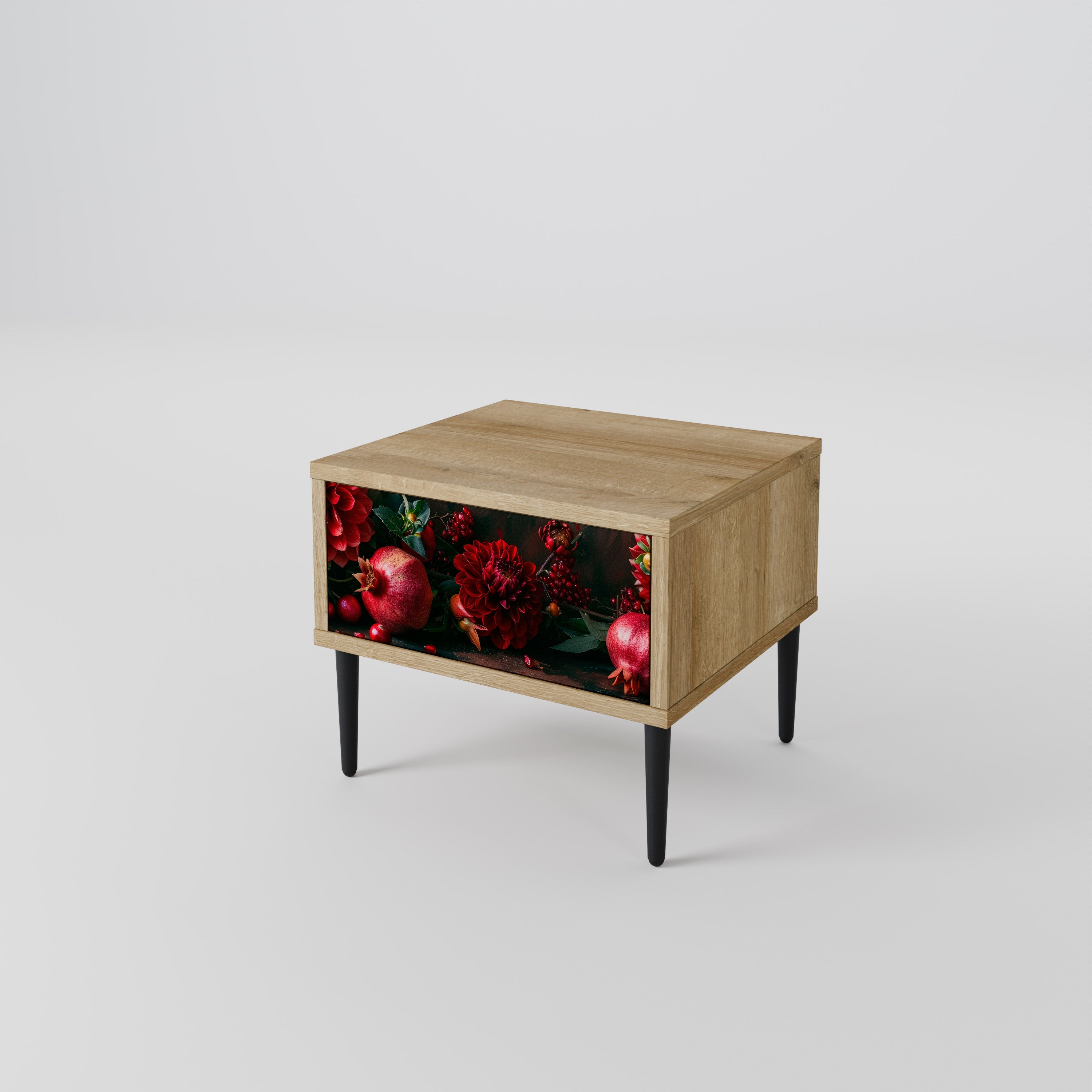 DAHLIAS AND POMEGRANATES Nightstand