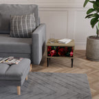 DAHLIAS AND POMEGRANATES Nachttisch in Eiche-Optik