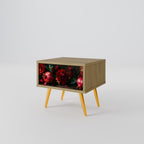 DAHLIAS AND POMEGRANATES Nachttisch in Eiche-Optik