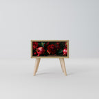 DAHLIAS AND POMEGRANATES Nachttisch in Eiche-Optik