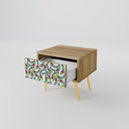 INDIAN FISH Nachttisch in Eiche-Optik
