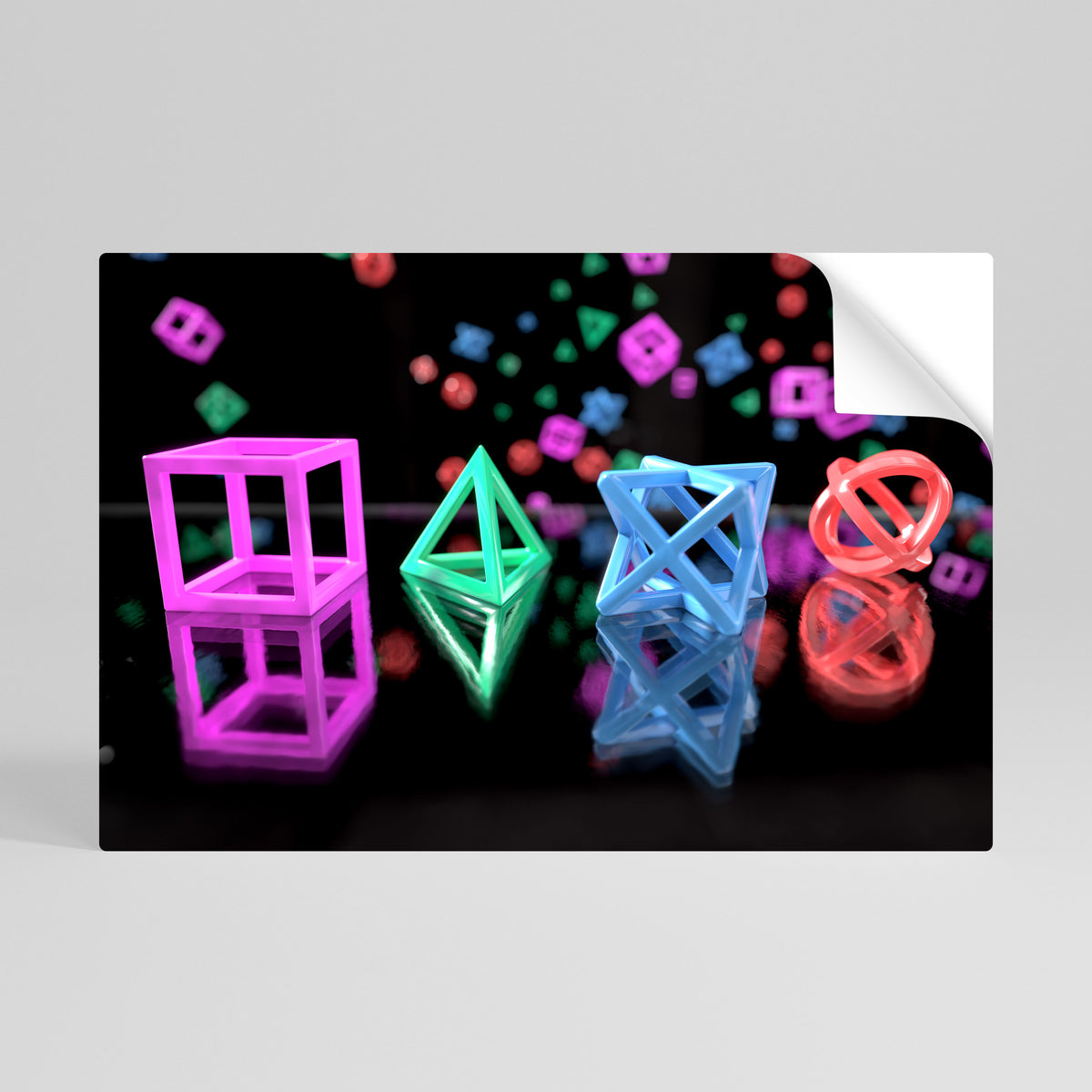 GAMER GLOWING ICONS Selbstklebendes Horizontal-Poster