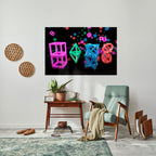 GAMER GLOWING ICONS Selbstklebendes Horizontal-Poster