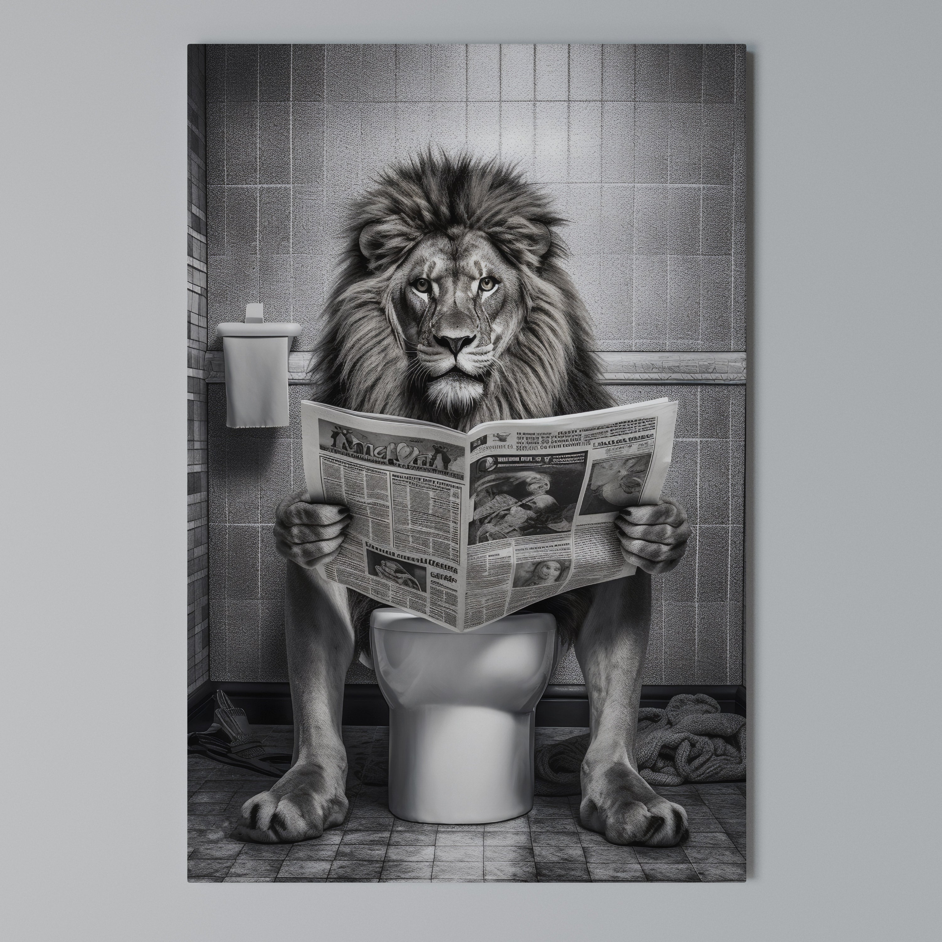 ROAR PRESS REVIEW Vertical Canvas Print