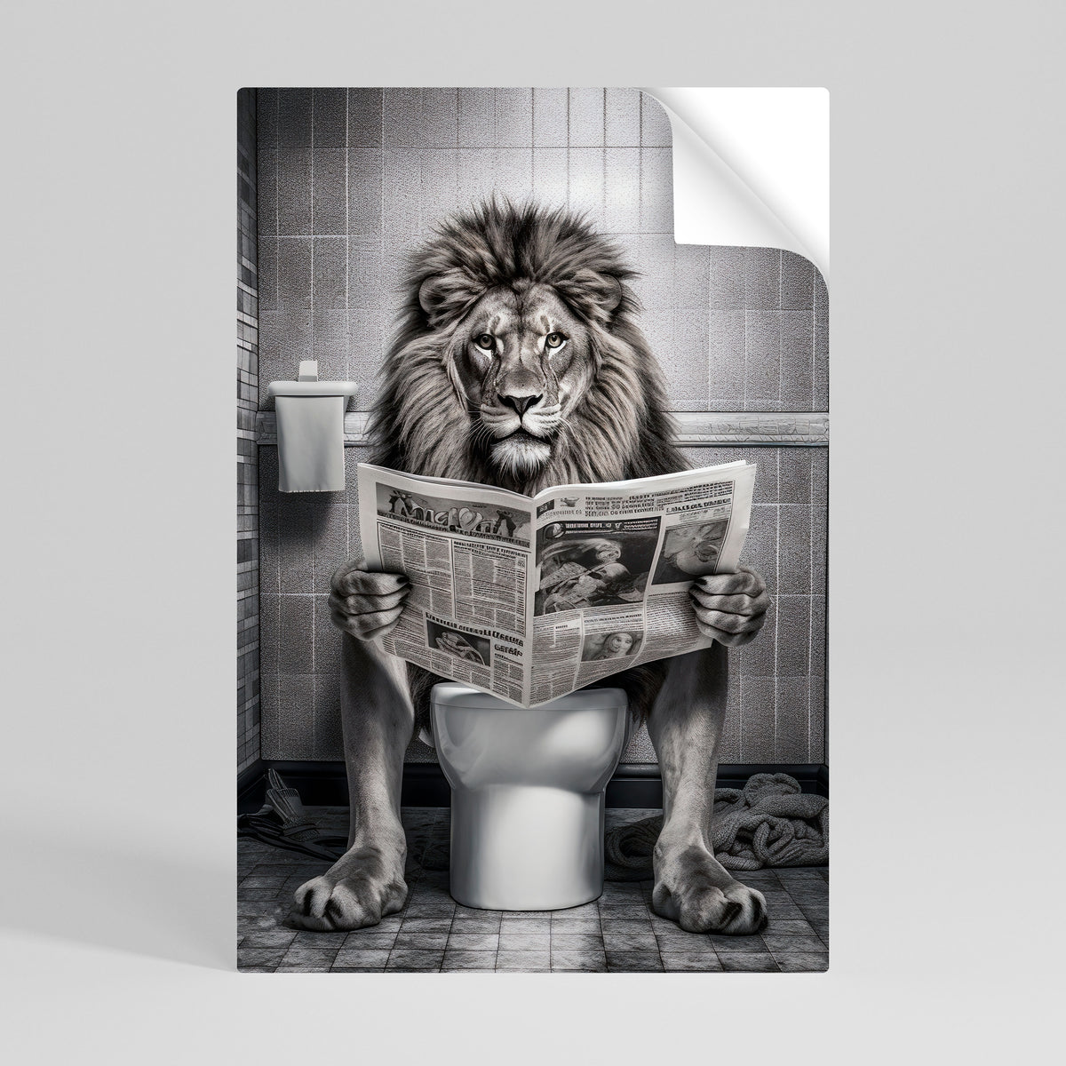 ROAR PRESS REVIEW Selbstklebendes Poster - Hochformat