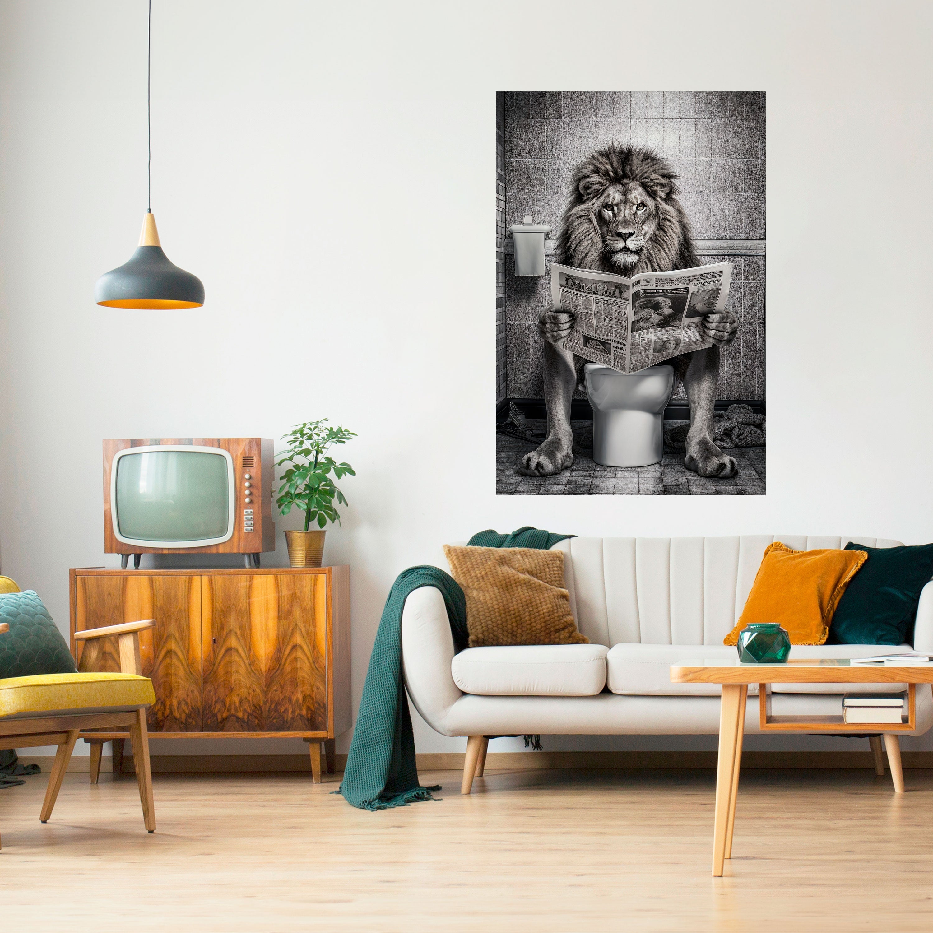 ROAR PRESS REVIEW Vertikales Poster zum Abziehen und Aufkleben