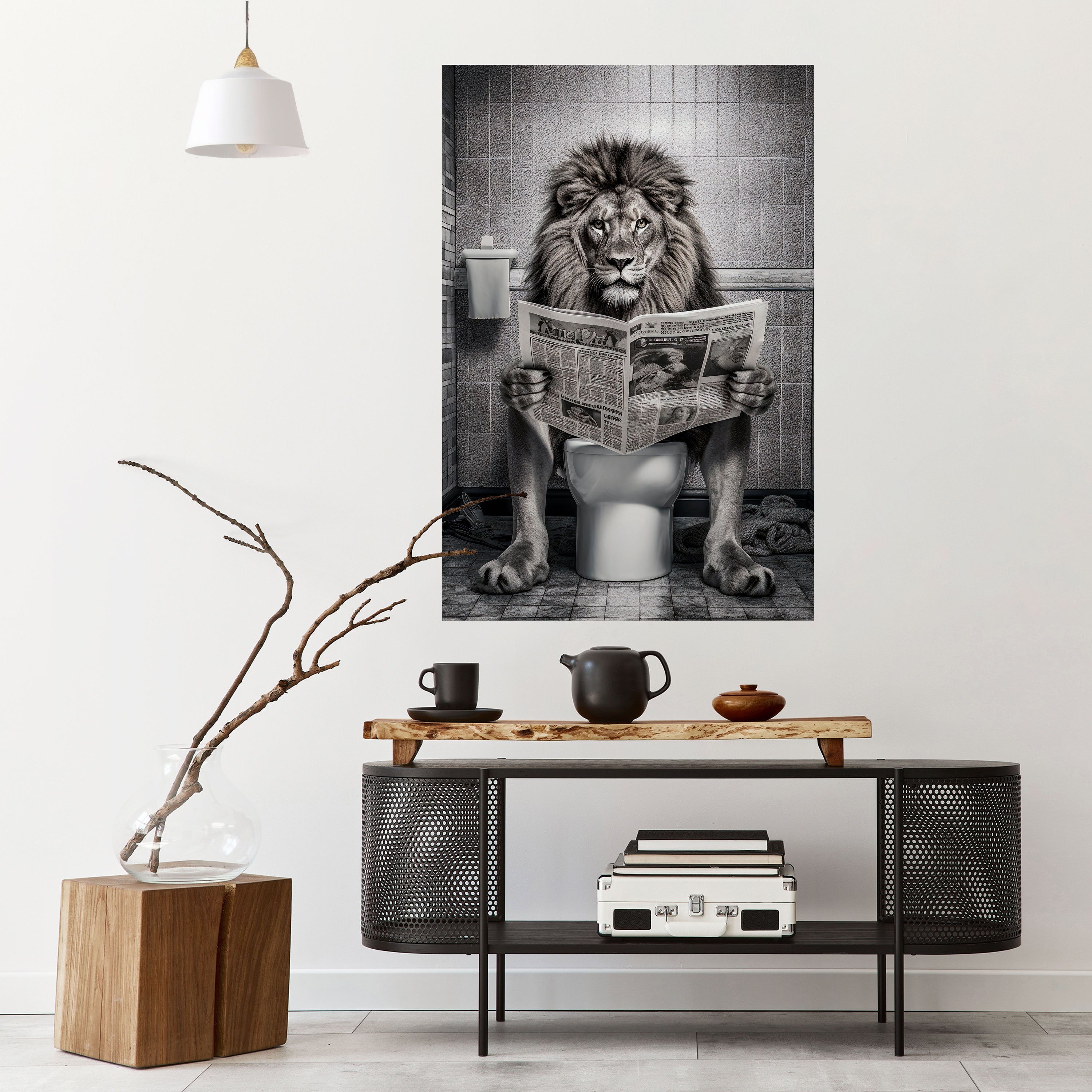 ROAR PRESS REVIEW Vertikales Poster zum Abziehen und Aufkleben