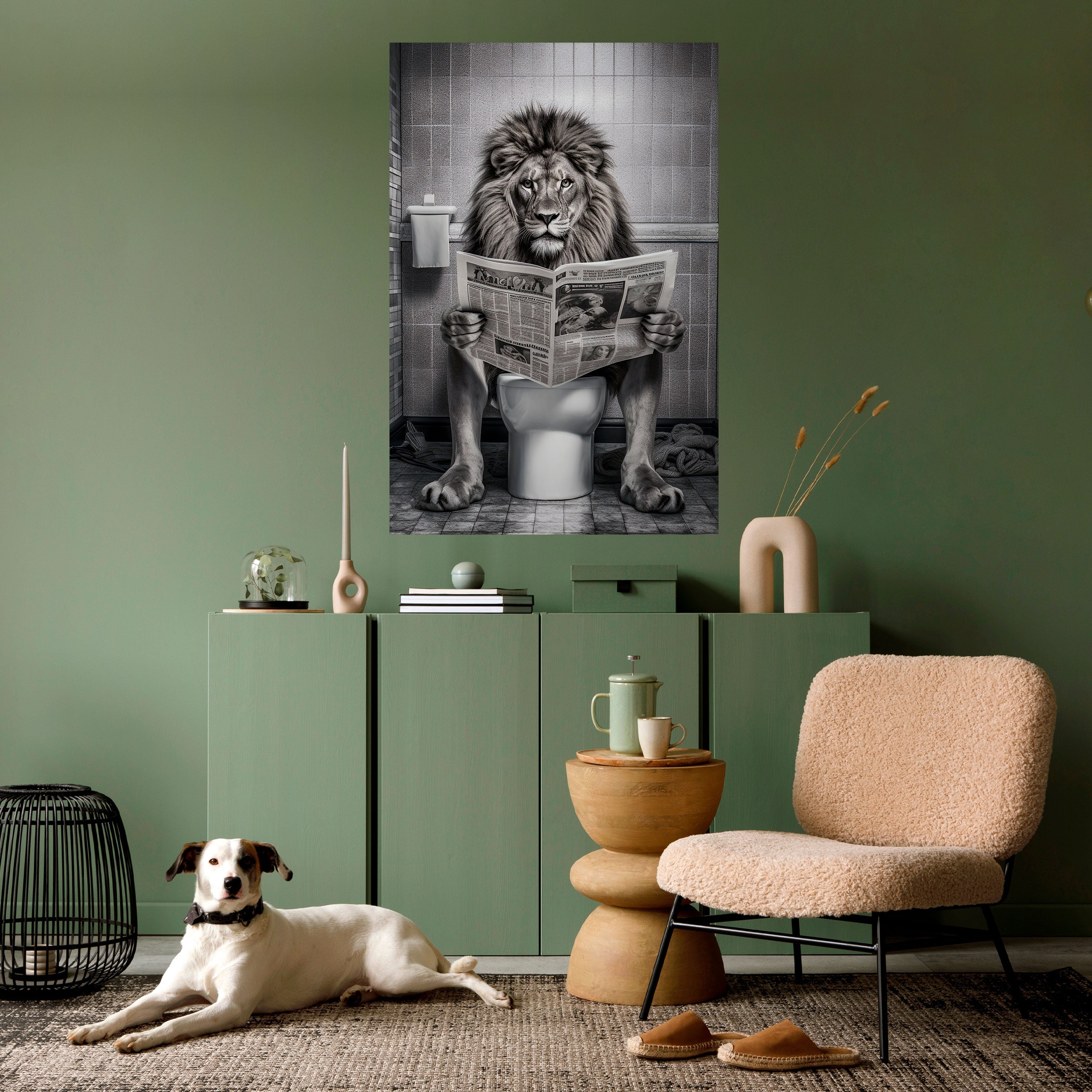 ROAR PRESS REVIEW Vertikales Poster zum Abziehen und Aufkleben