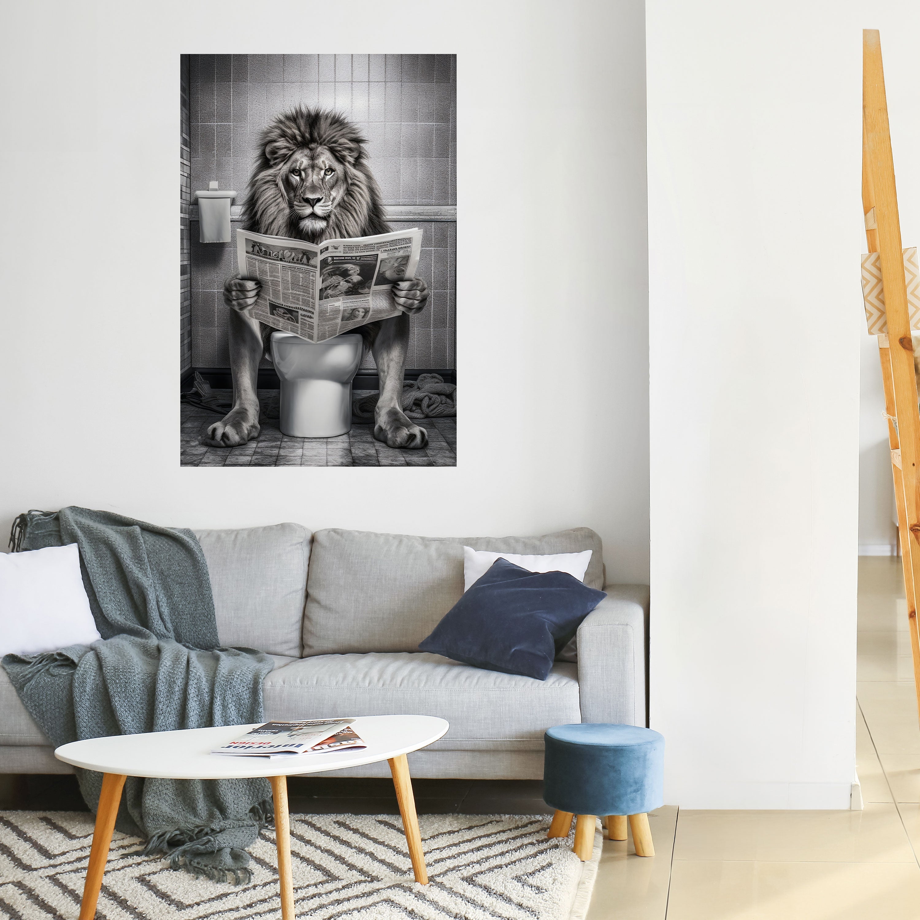 ROAR PRESS REVIEW Vertikales Poster zum Abziehen und Aufkleben
