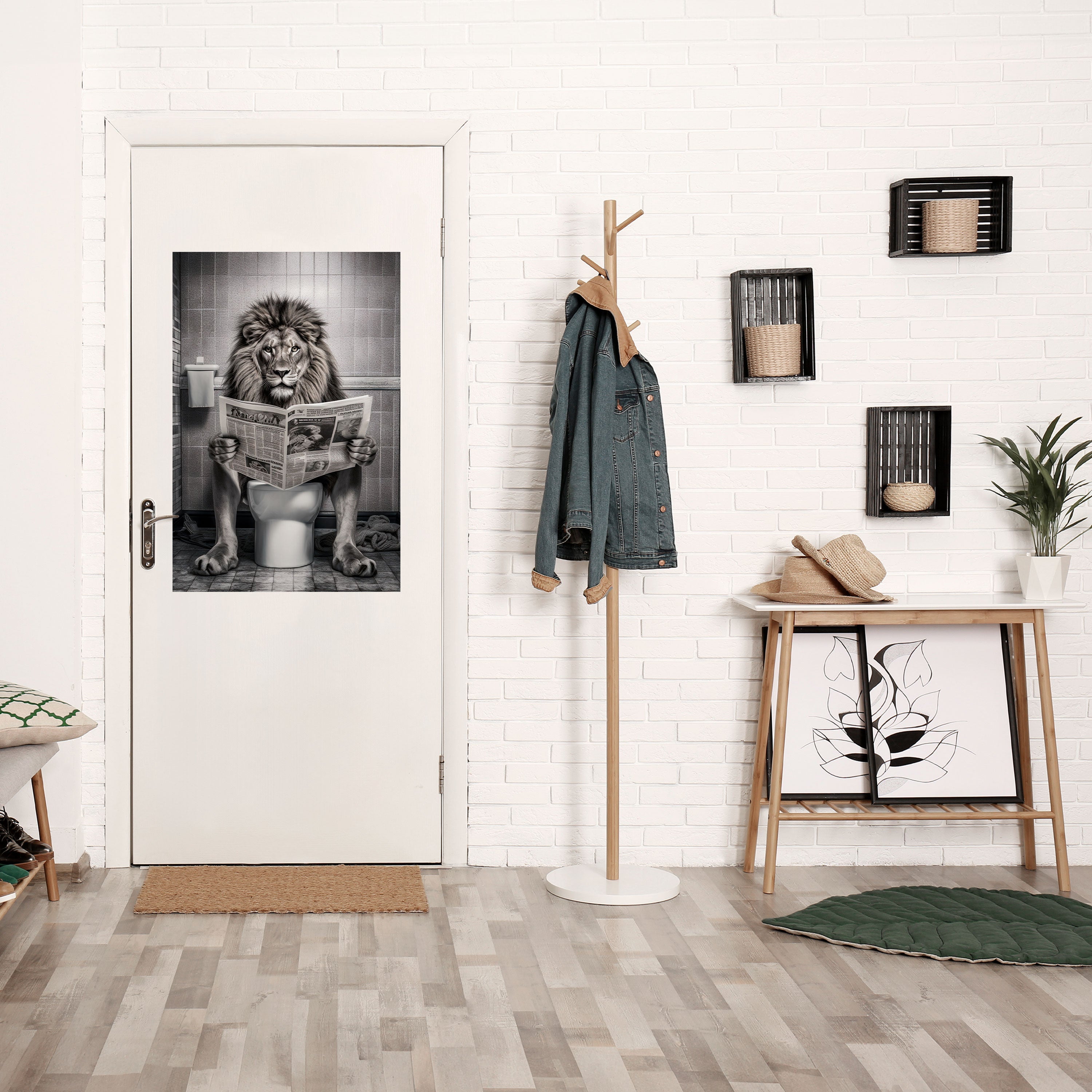 ROAR PRESS REVIEW Vertikales Poster zum Abziehen und Aufkleben