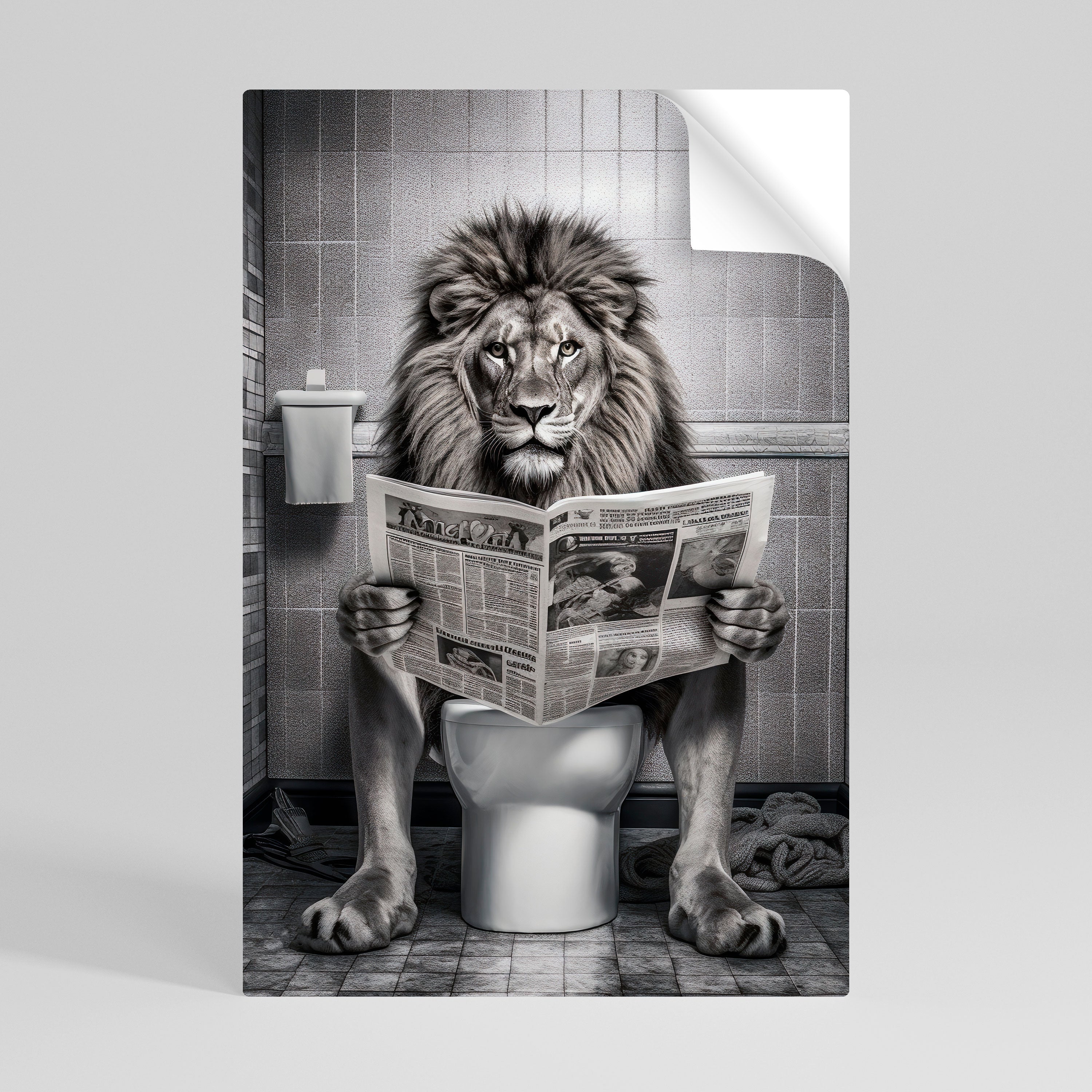 ROAR PRESS REVIEW Vertikales Poster zum Abziehen und Aufkleben