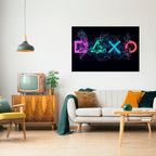 GAMING REVOLT Selbstklebendes Horizontal-Poster