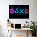 GAMING REVOLT Selbstklebendes Horizontal-Poster