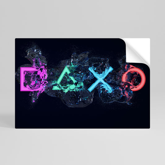 GAMING REVOLT Selbstklebendes Horizontal-Poster