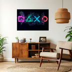 GAMING REVOLT Selbstklebendes Horizontal-Poster