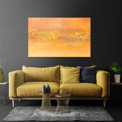 ORANGE IMPRESSION Horizontal Canvas Print