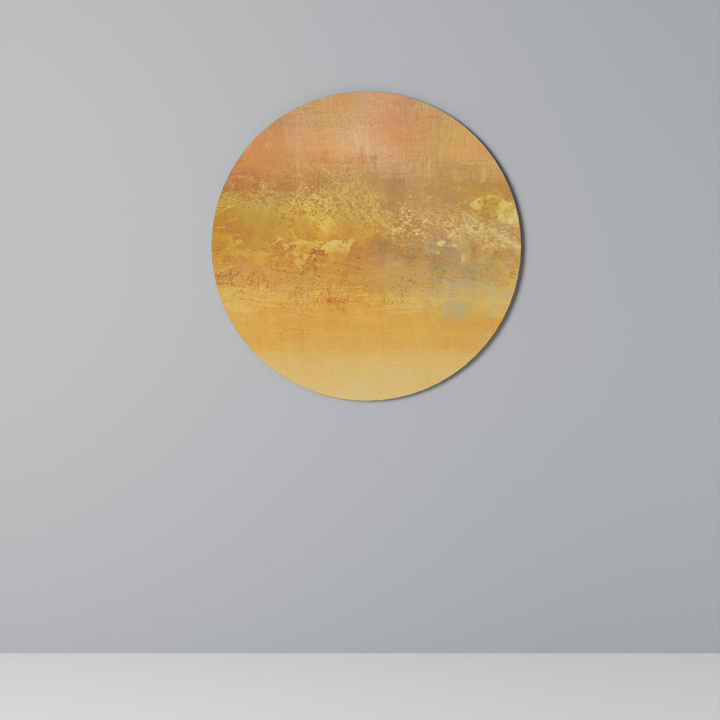 ORANGE IMPRESSION Runde Wandkunst