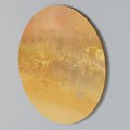 ORANGE IMPRESSION Round Wall Art