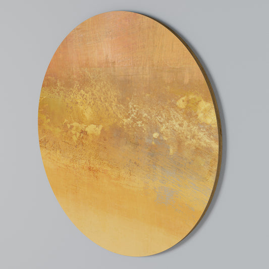 ORANGE IMPRESSION Rundes Wandbild