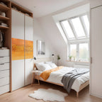 ORANGE IMPRESSION Selbstklebendes Horizontal-Poster