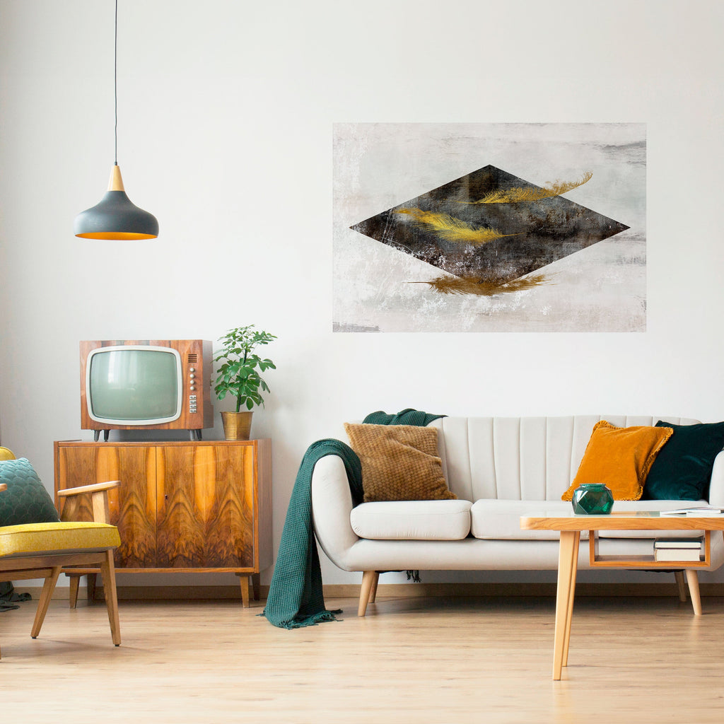 FALLING LIGHTNESS Horizontales Poster zum Abziehen und Aufkleben