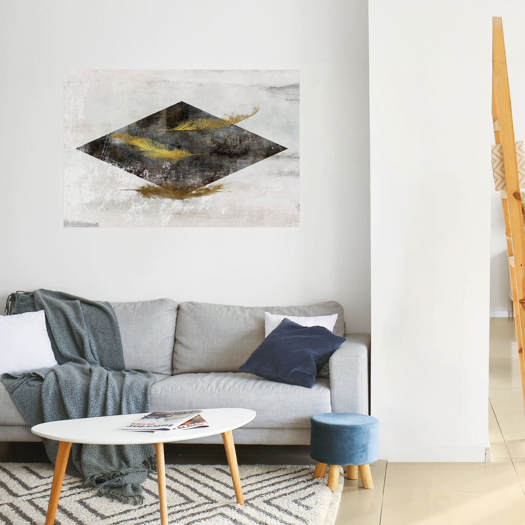 FALLING LIGHTNESS Horizontales Poster zum Abziehen und Aufkleben