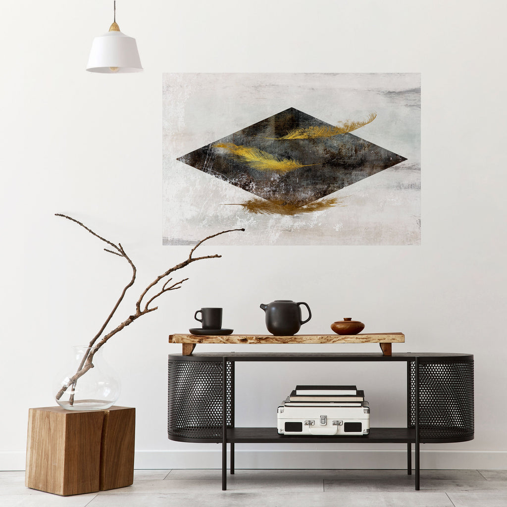 FALLING LIGHTNESS Horizontales Poster zum Abziehen und Aufkleben