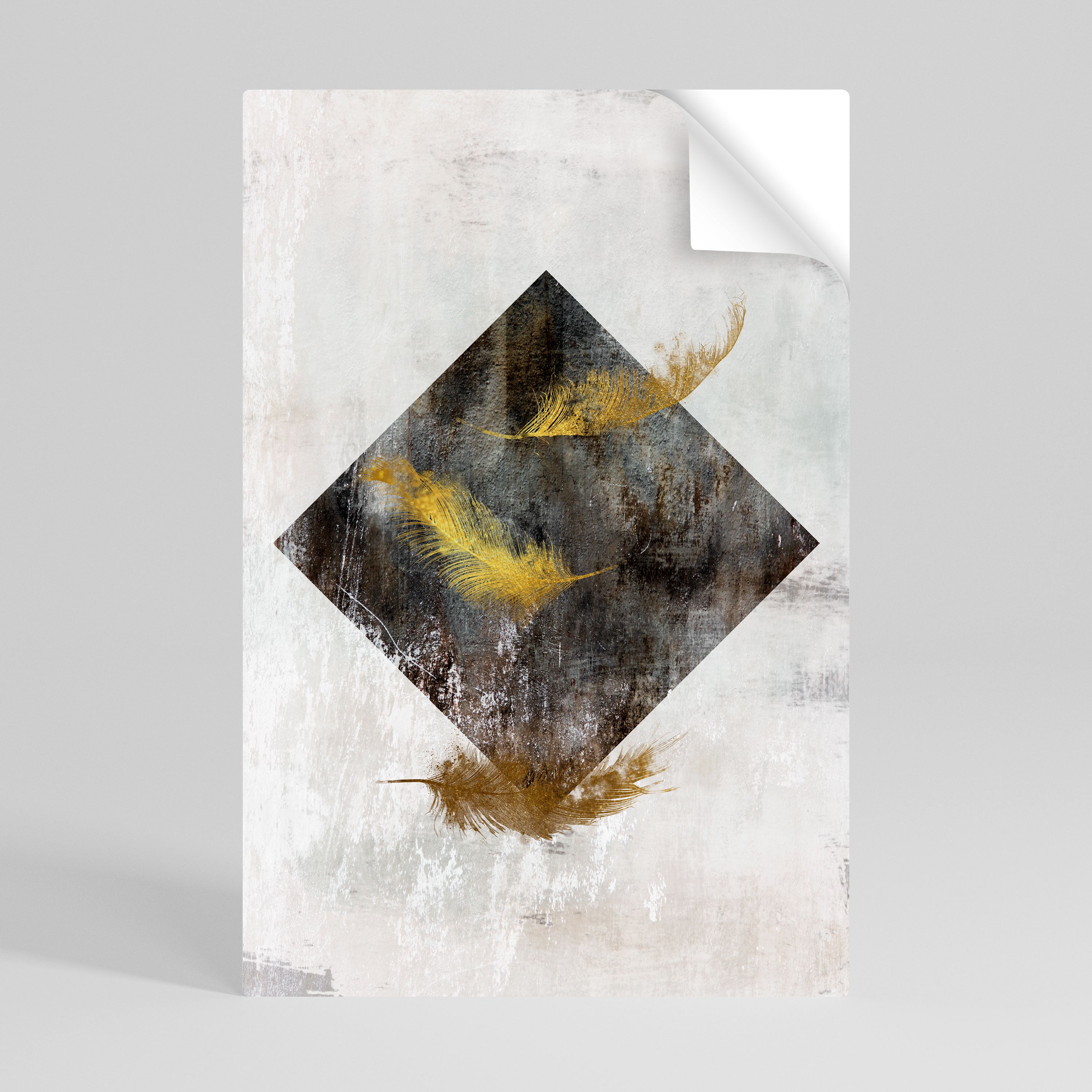 FALLING LIGHTNESS Selbstklebendes Poster - Hochformat