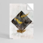 FALLING LIGHTNESS Selbstklebendes Poster - Hochformat