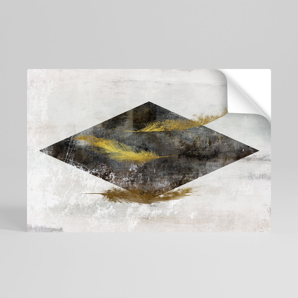 FALLING LIGHTNESS Horizontales Poster zum Abziehen und Aufkleben