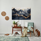 GOLDEN ALPINE BLISS Peel and Stick Horizontal Poster