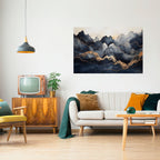 GOLDEN ALPINE BLISS Peel and Stick Horizontal Poster