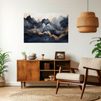 GOLDEN ALPINE BLISS Peel and Stick Horizontal Poster