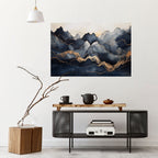 GOLDEN ALPINE BLISS Peel and Stick Horizontal Poster