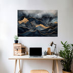 GOLDEN SUMMIT SERENITY Peel and Stick Horizontal Poster