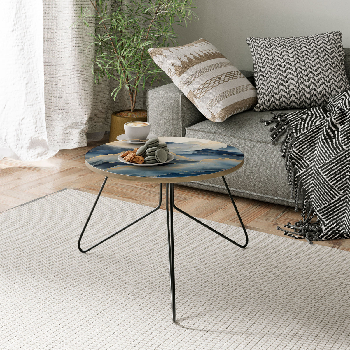 GOLDEN MOUNTAIN FOG Couchtisch