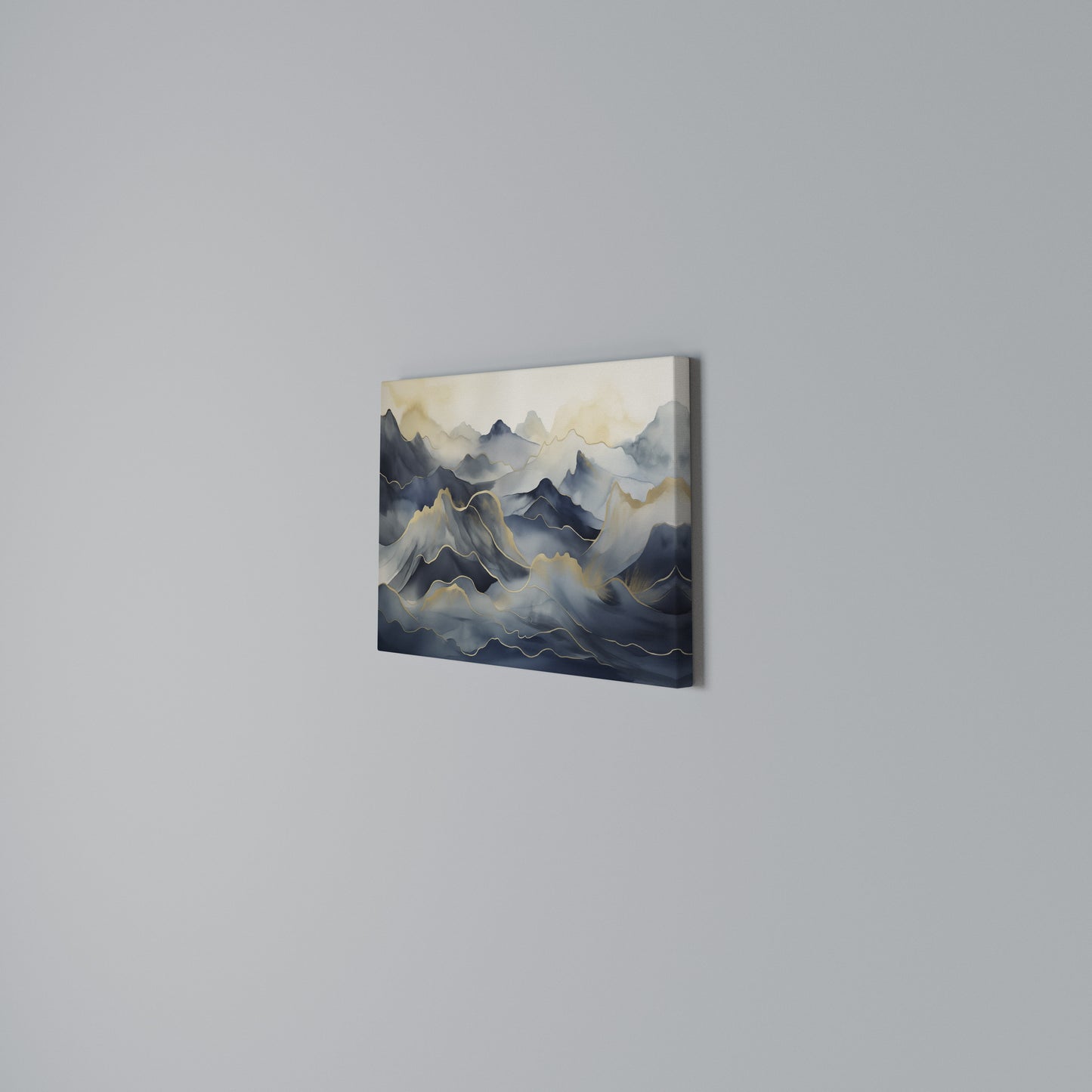GOLDEN MOUNTAIN FOG Horizontal Canvas Print