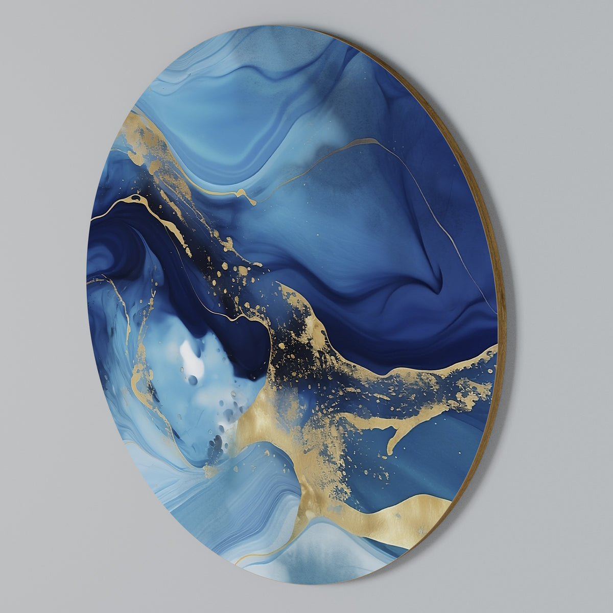 AZURE DREAMSCAPE Rundes Wandbild