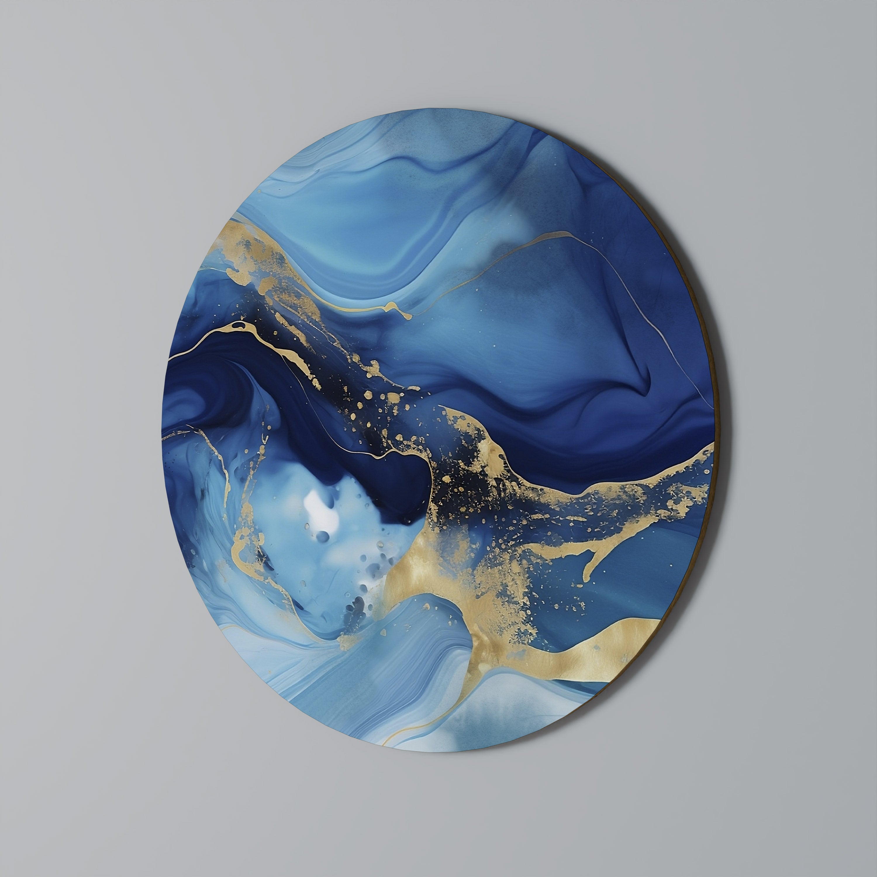 AZURE DREAMSCAPE Runde Wandkunst