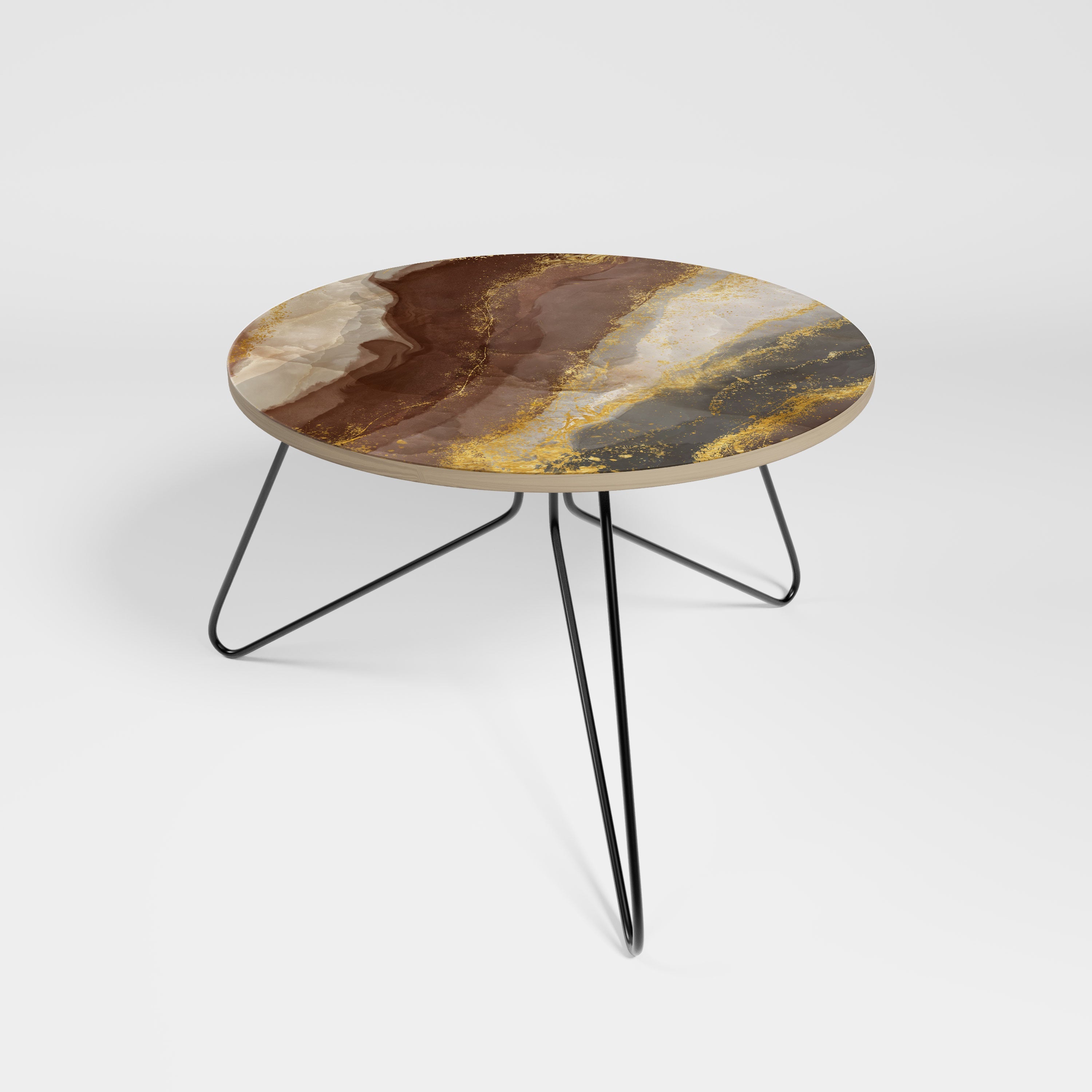 Marmorierter Couchtisch 60 ELEGANCE