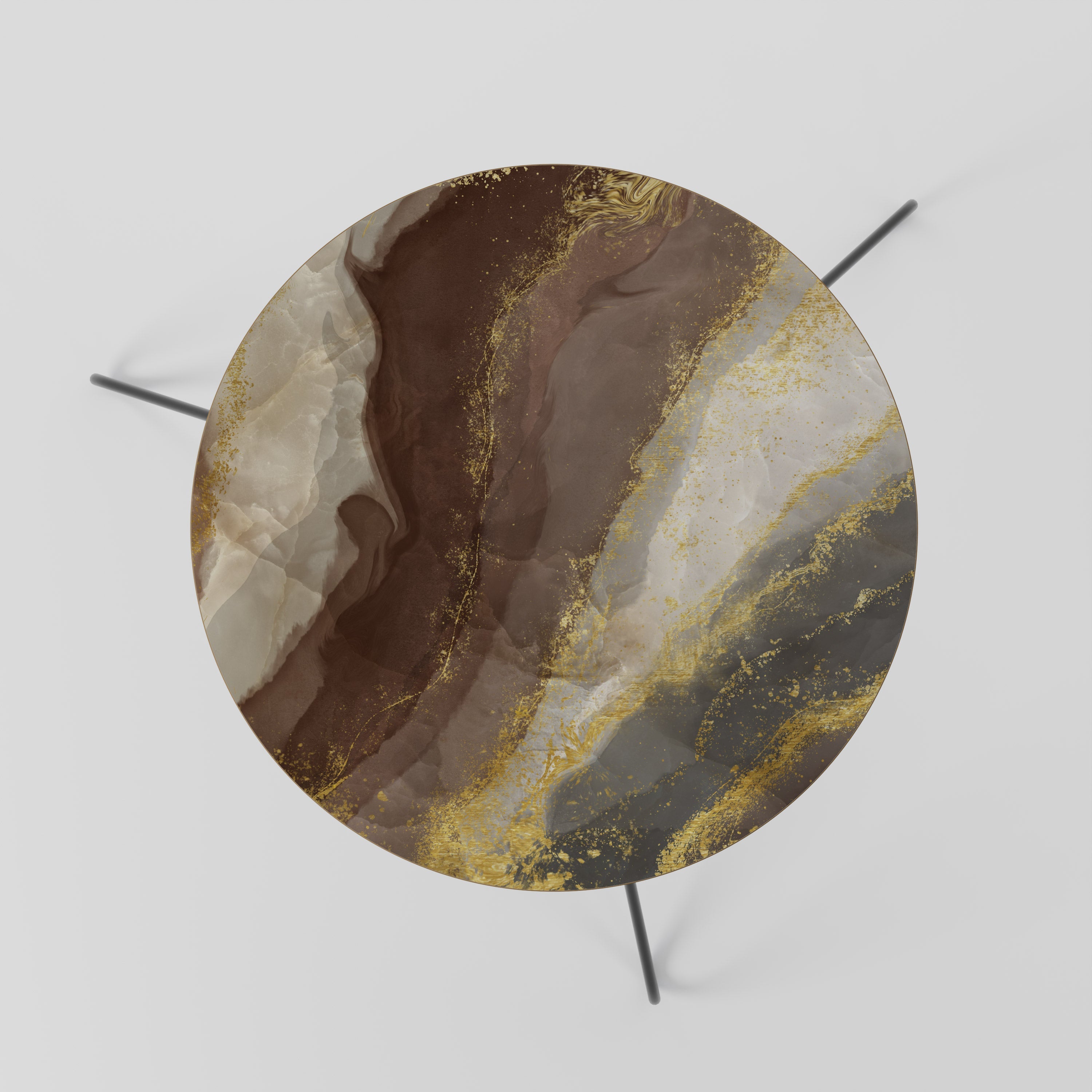 Marmorierter Couchtisch 60 ELEGANCE